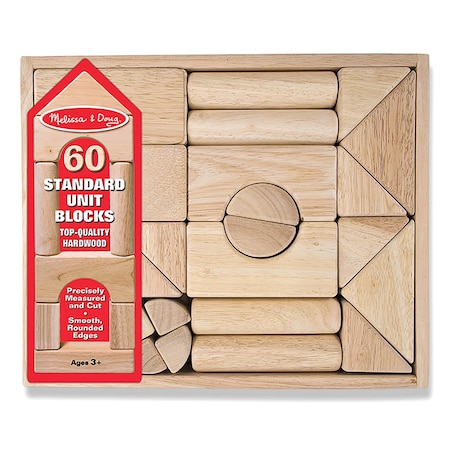Melissa & Doug Standard Unit Blocks, 60PK 503